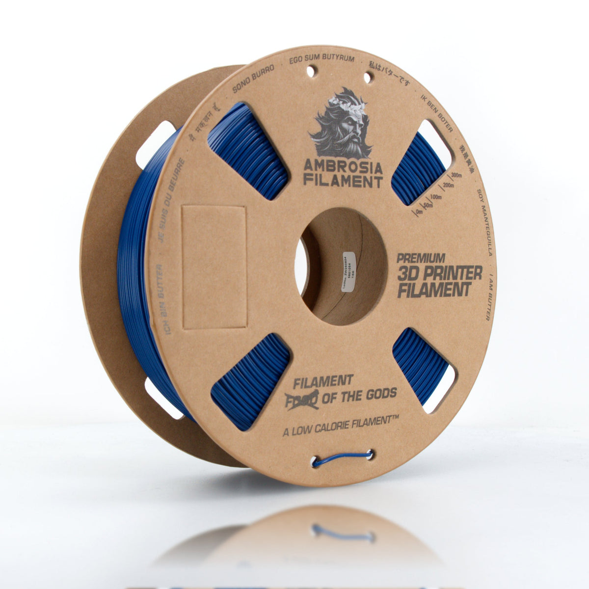 AMBROSIA PLA Filament of the Gods - 1KG Bambu AMS Friendly Cardboard Spools Premium 3D Printing Filament
