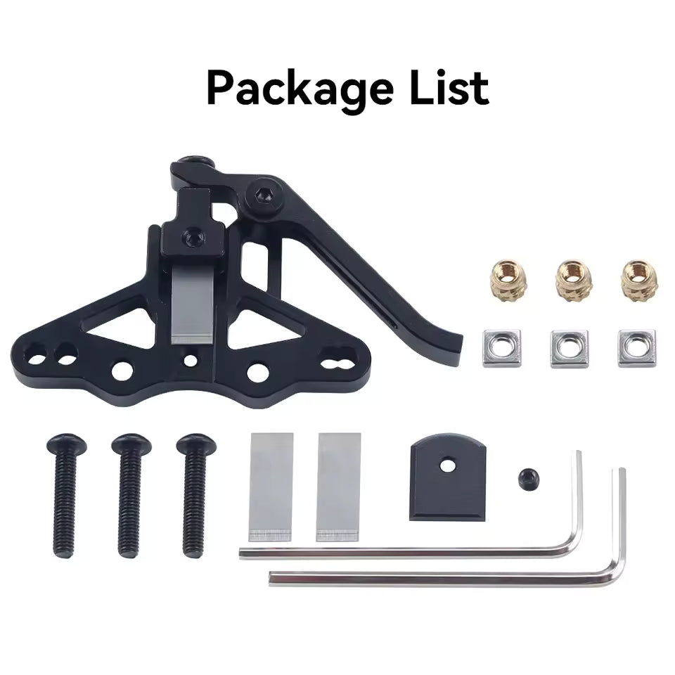 Crossbow CNC Filament Cutter for A4T, Sherpa Mini, Orbiter V2.5 and other Flat Top Extruders by DW Tas
