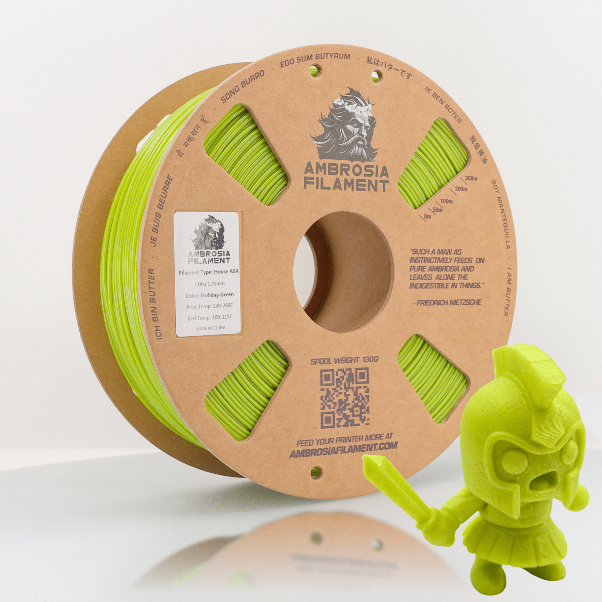 AMBROSIA ASA Galactic Filament of the Gods (Glitter / Sparkle) - 1KG Bambu AMS Friendly Cardboard Spools Premium 3D Printing Filament