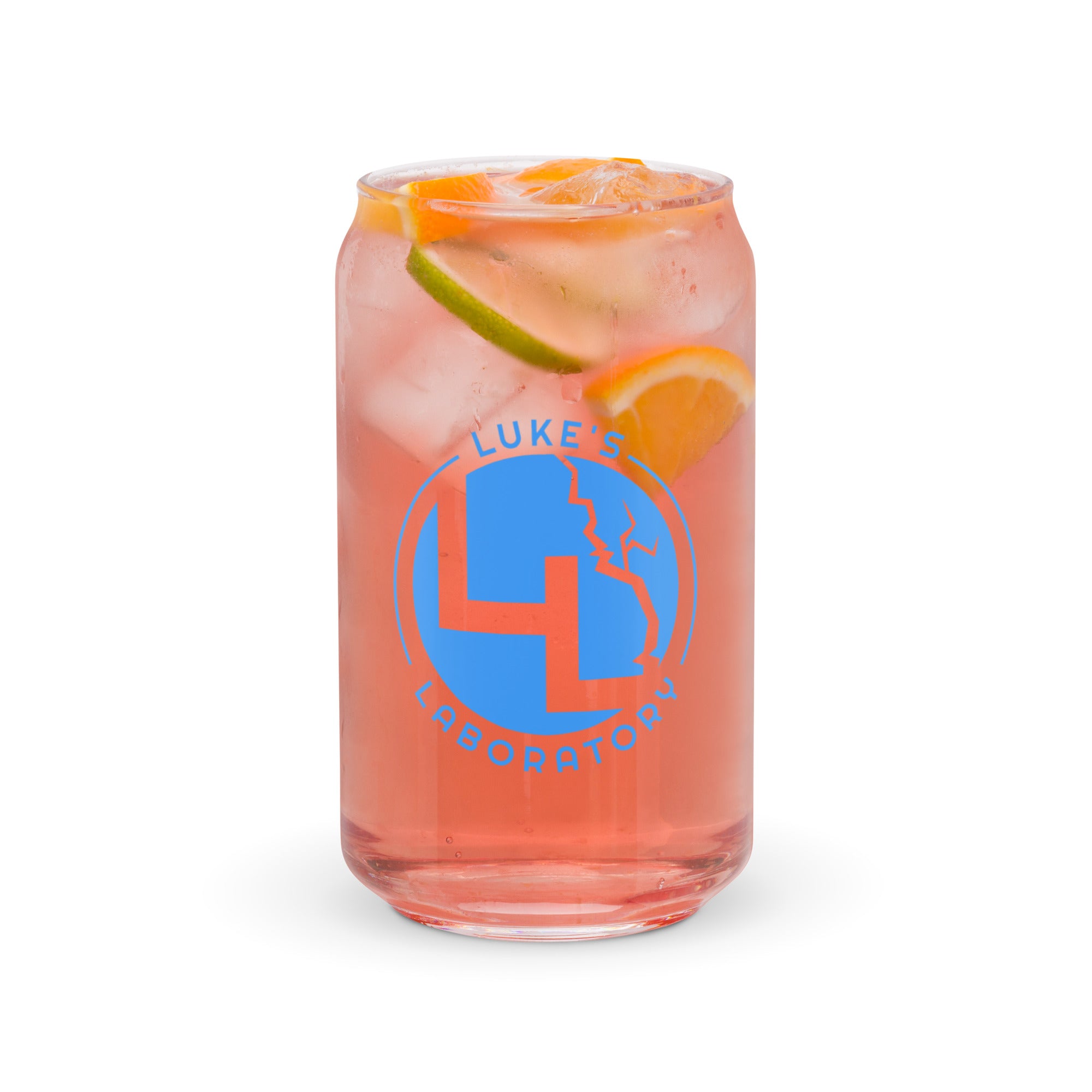 Can-shaped glass with Luke&