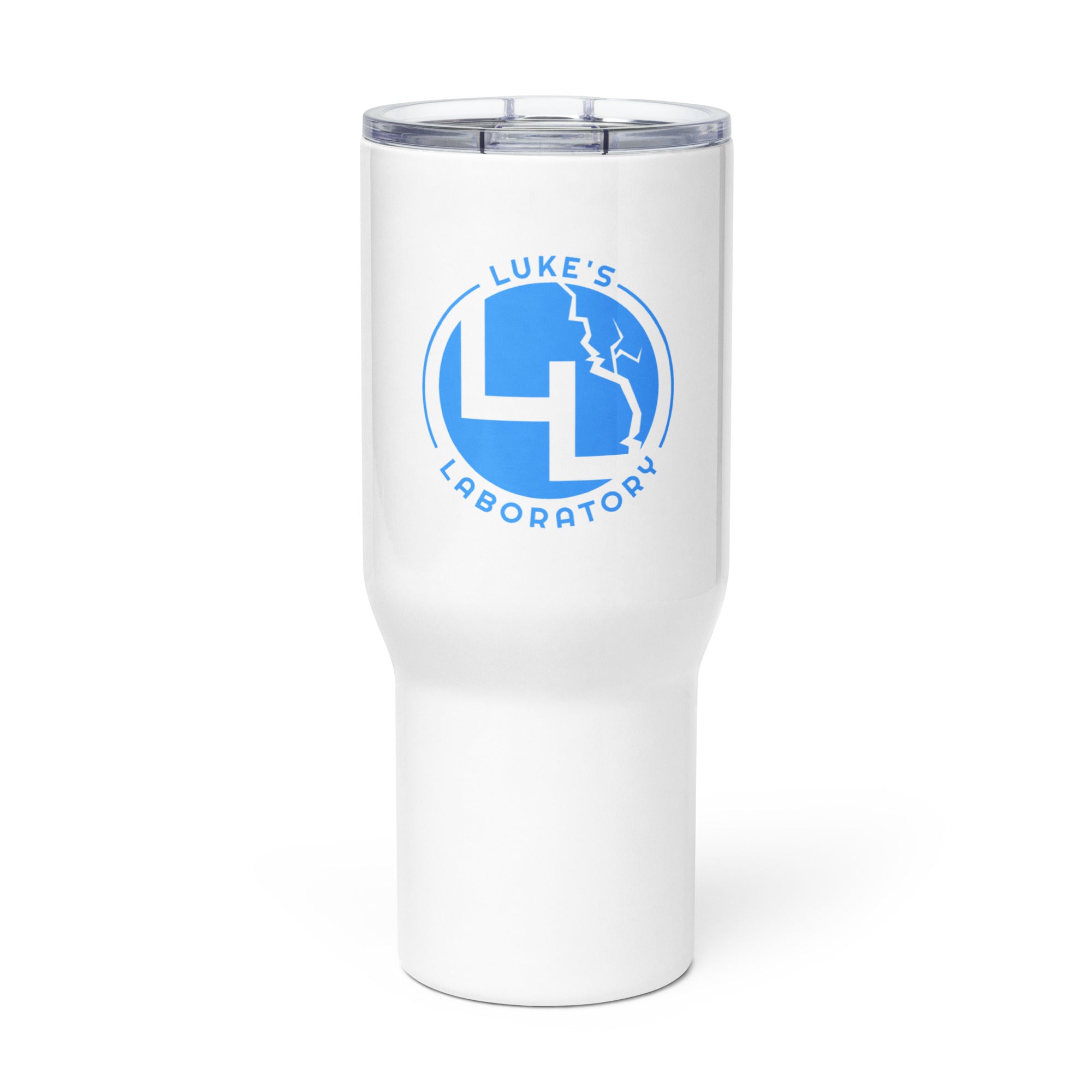 Travel mug with a handle