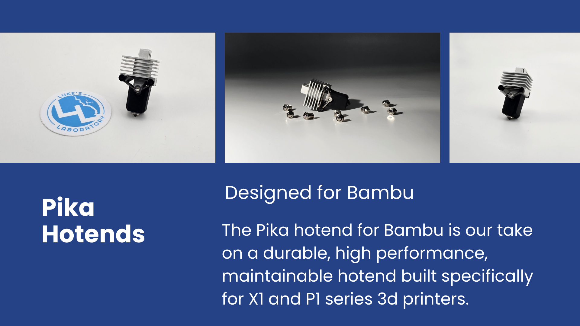 Pika Hotend For Bambu X/P1 Series
