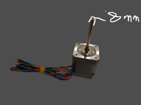 LDO NEMA 17 MOTOR HIGH TEMP LDO-42STH48-2504AHS8-55_RevA8mm Shaft "LongBoi"