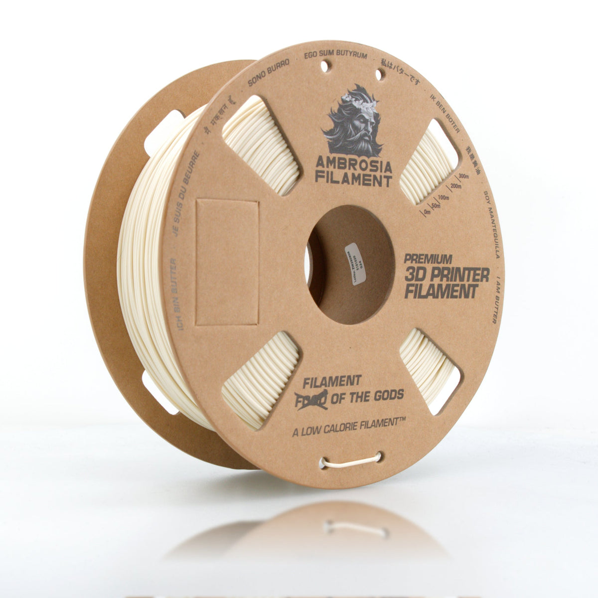 AMBROSIA PLA Filament of the Gods - 1KG Bambu AMS Friendly Cardboard Spools Premium 3D Printing Filament