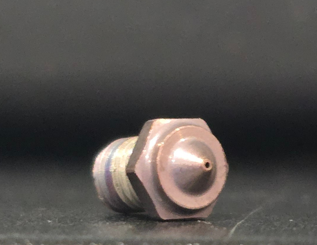 Two Step Process - Plated Hardened Steel Nozzle FIN