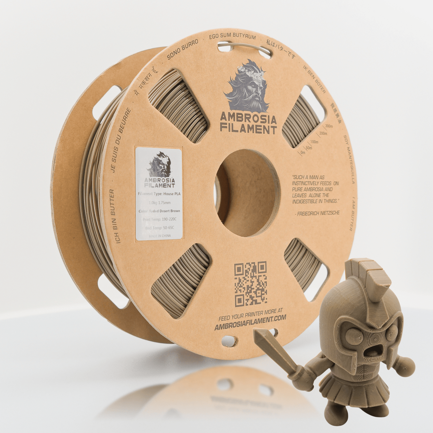 AMBROSIA ASA Filament of the Gods - 1KG Bambu AMS Friendly Cardboard Spools Premium 3D Printing Filament House ASA