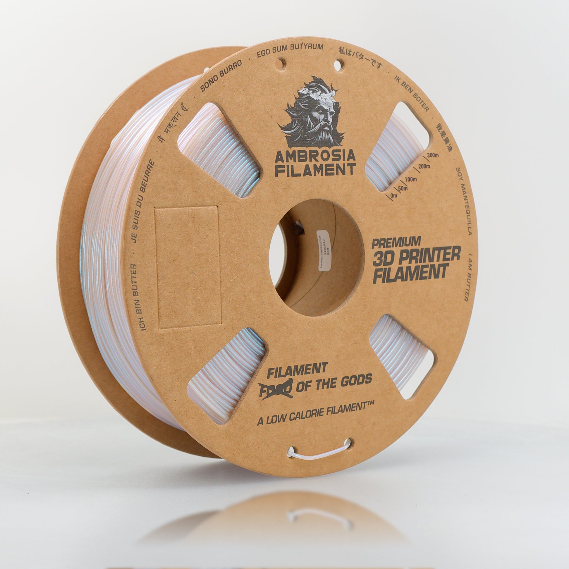 AMBROSIA Dolos Color Shifting ASA Filament of the Gods - 1KG Bambu AMS Friendly Cardboard Spools Premium 3D Printing Filament