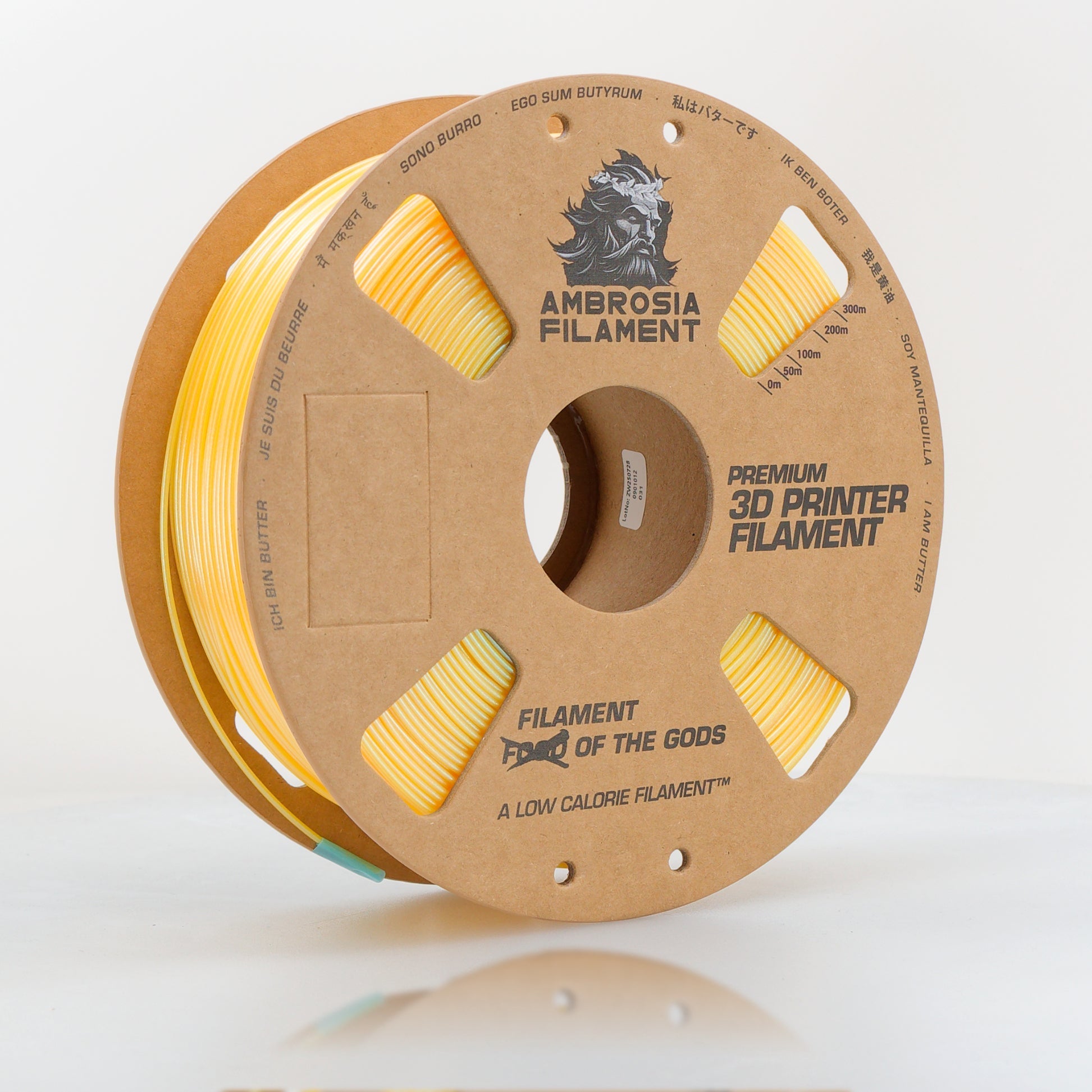 AMBROSIA Dolos Color Shifting ASA Filament of the Gods - 1KG Bambu AMS Friendly Cardboard Spools Premium 3D Printing Filament