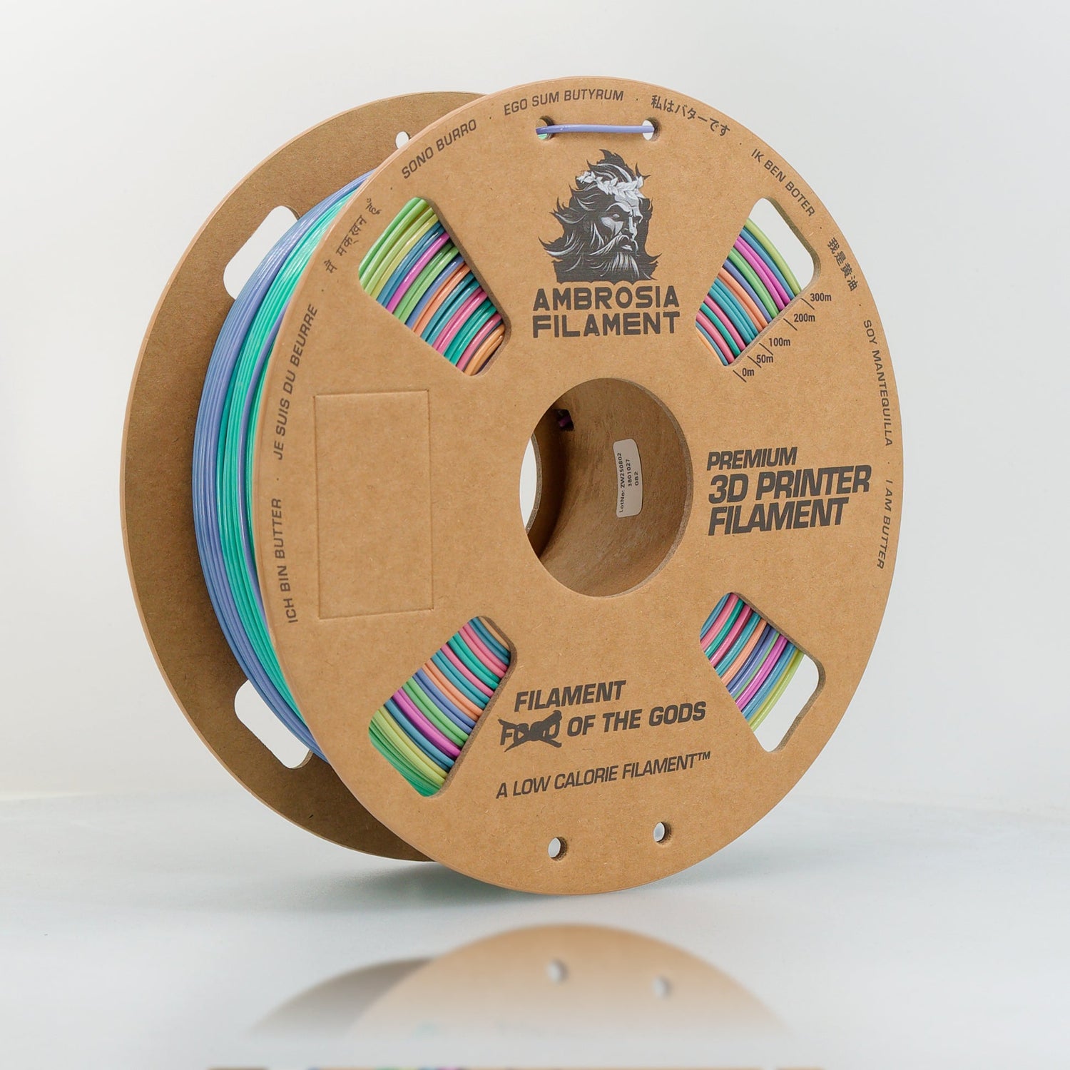 AMBROSIA PETG Filament of the Gods - 1KG Bambu AMS Friendly Cardboard Spools Premium 3D Printing Filament